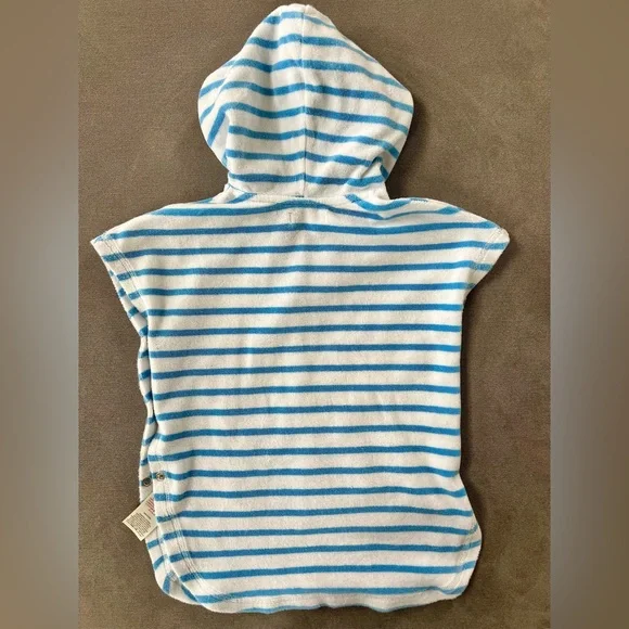 Mini Boden Terry Hooded Pool Coverup, 18-24m - Picture 4 of 4